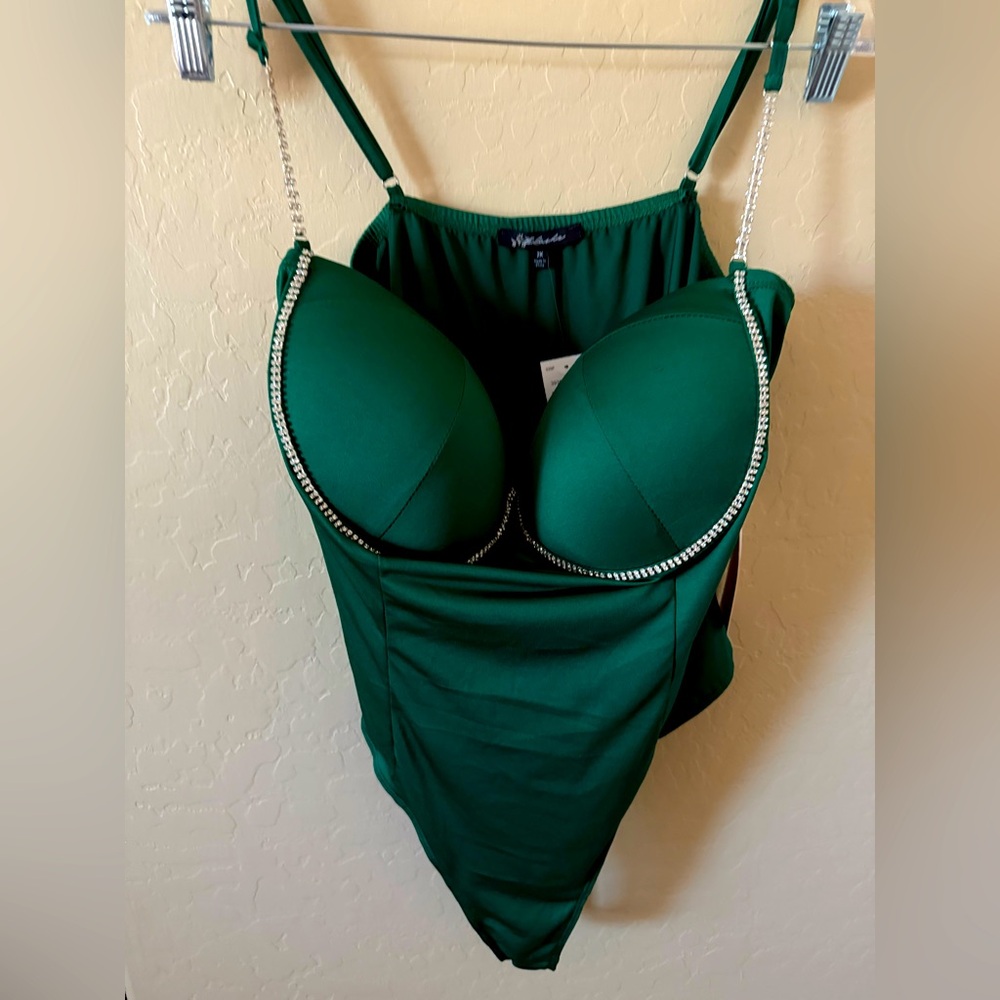 Green Bralette bodysuit